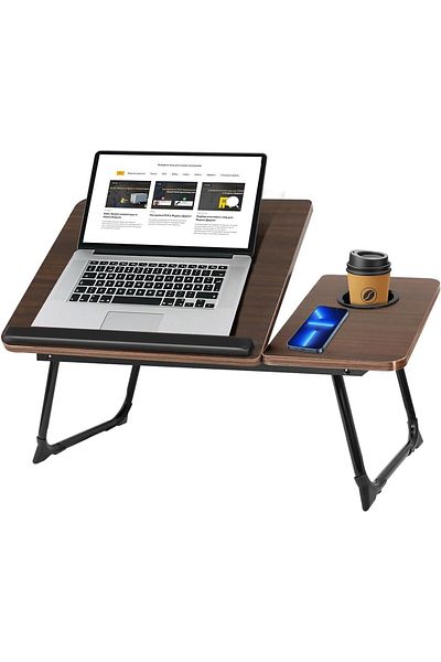 erorex Laptop Bed Tray Desk Angle Adjustable Laptop Stand For Bed Lap Standing Desk Reading And Writing