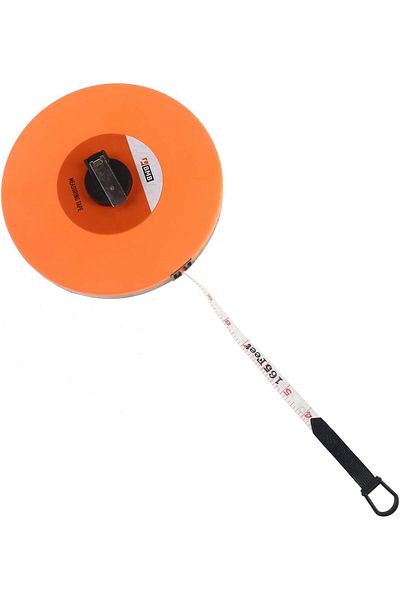 erorex Measuring Tape 30Meter Steel Measuring Tape Retraction Control And Self Lock Easy To Read Magnetic