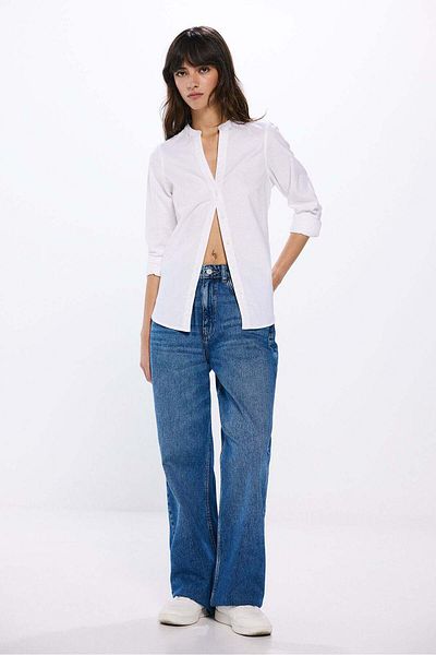 Springfield Mandarin Collar Oxford Shirt