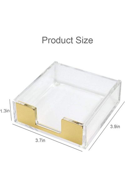 erorex Sticky Notes Memo Pad Holder Dispenser Rose Gold With Clear Desk Supplies Organizer Accessories For