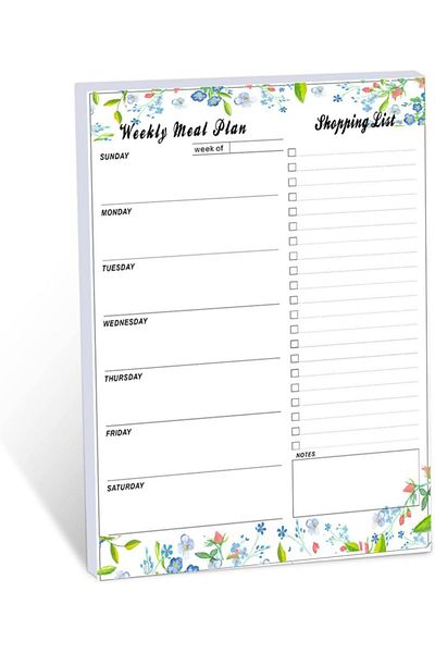 erorex Meal Planner And Grocery List Magnet Pad For Fridge 52 Sheets Weekly Planner With Tear Off Shopping