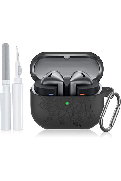 erorex Cute 3D Boba Tea Cow Airpods Case With Keychain Soft Pvc Shockproof Cover For Airpods 1 And 2
