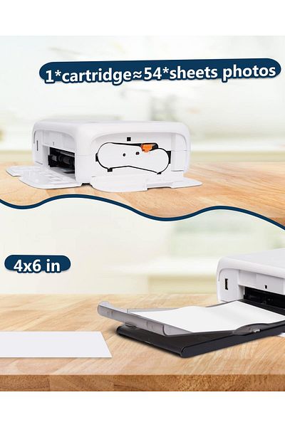 erorex Cp4000L Photo Paper 54 Pieces And 1 Cartridge Suit Photo Printer Accessories Consumables