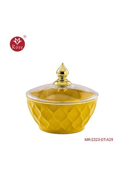 Rose 2323 Date bowl with rose lid (6.5*12) cm