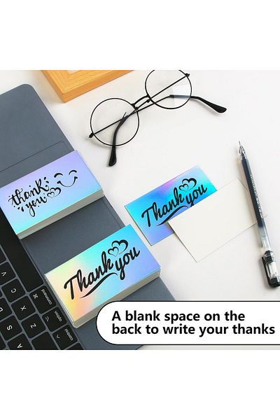 erorex Thank You Cards 100 Pcs Colorful Funny Flash Appreciation Cards You Are Awesome Card Personalized