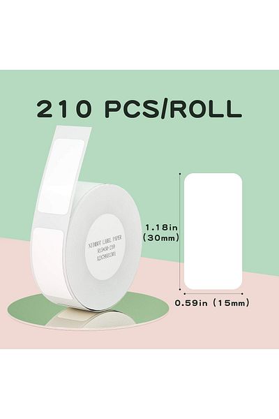 erorex Thermal Label Maker Paper 0.59 Inch ×1.18 Inch White Stickers Waterproof Tear Resistant Replacement