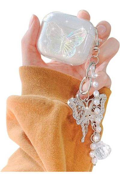 erorex Case With Keychain Full Body Protective Tpu Stylish Case Designed For Samsung Galaxy Buds 2 Buds