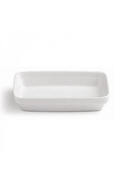 Tognana Rectangular white porcelain bowl, Party, 18x11 cm