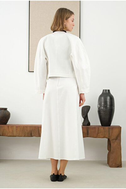 HEQA Çok Parçalı Çan Etek Ekru