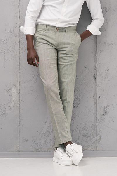 NOTRA Slimfit Cotton Side Pocket Summer Gabardine Trousers
