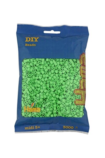 Hama Beads Pungă de 3.000 Hama Midi - Verde Pastel