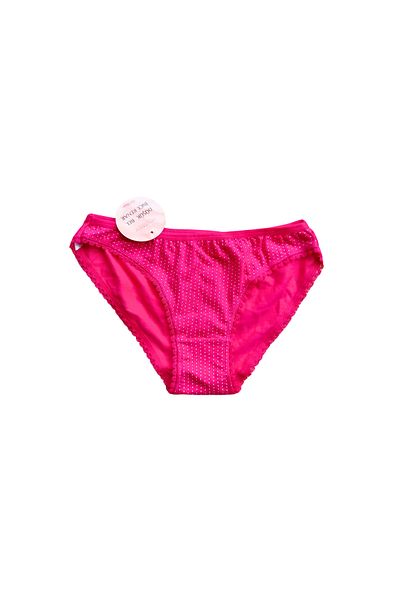 Malinka 1 Pcs Low Waist Pink Slip Edges Ruched Comfort Panties Underwear