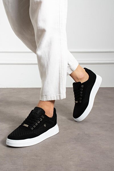 L.A Polo Breathable Black White Men's Sneaker Shoes
