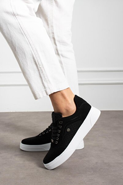 L.A Polo Breathable Black White Men's Sneaker Shoes