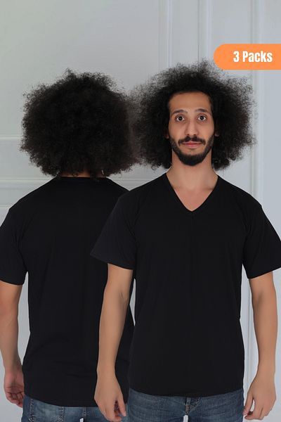 CNT Men's 3-Piece V-Neck T-Shirt