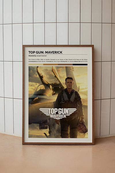 House Gorgeous Poster fără cadru cu design de film Top Gun Maverick
