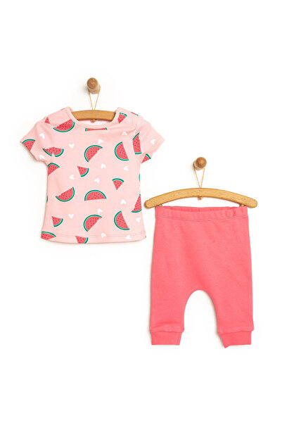 ebebek Hello Baby HelloBaby Yenidoğan Tshirt-Patiksiz Alt Kız Bebek