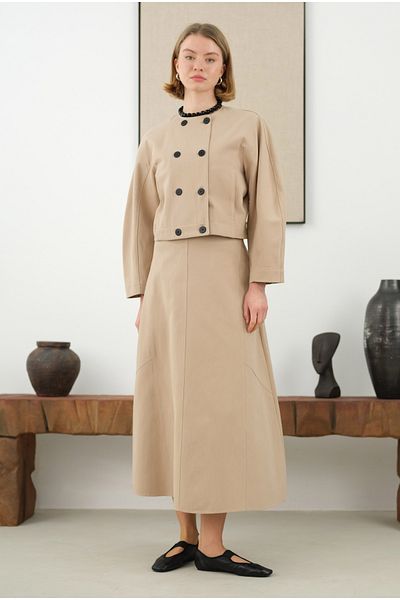 HEQA Cotton Croisette Jacket Matte Mink