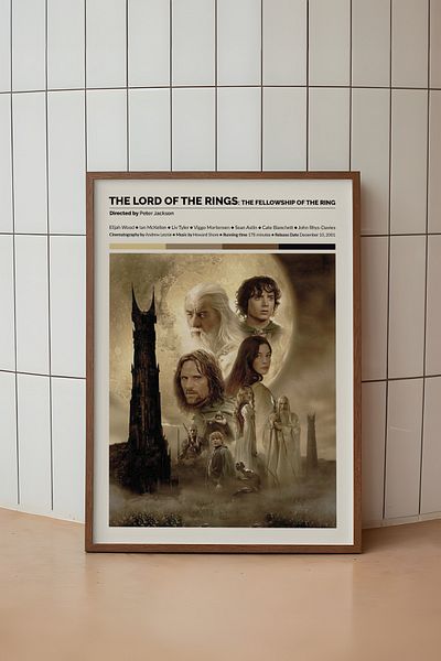 House Gorgeous Poster fără rame cu design de film Lord Of The Rings The Fellowship Of The Ring