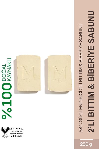 MİSBAHÇE Bıttım Soap with Rosemary 2X250 Gr