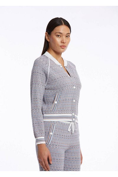 Knitss Geaca sport din bumbac organic albastru