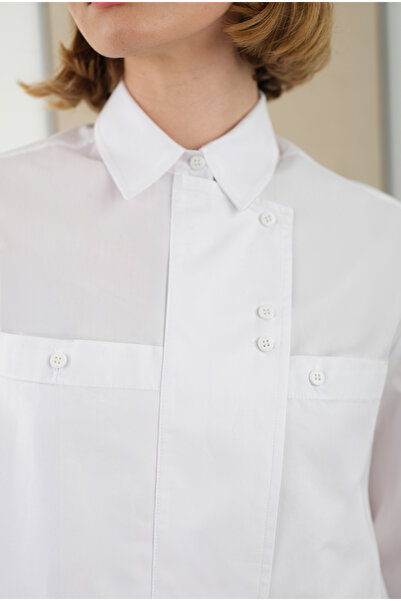 HEQA Айметрик Патлі Біла Сорочка