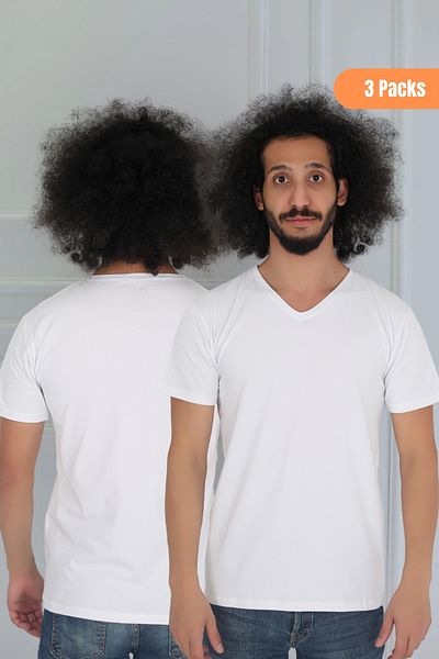 CNT Men's 3-Piece V-Neck T-Shirt