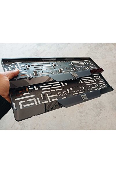 Genel Markalar Fiat Uyumlu  Kabartma Yazılı Mat Takmatik Pleksi Plakalık 2'li...