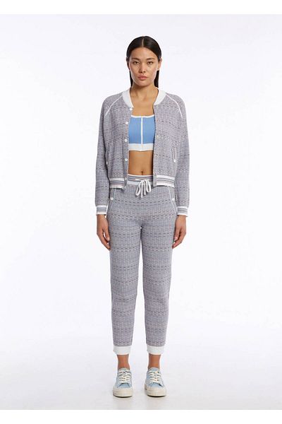 Knitss Geaca sport din bumbac organic albastru