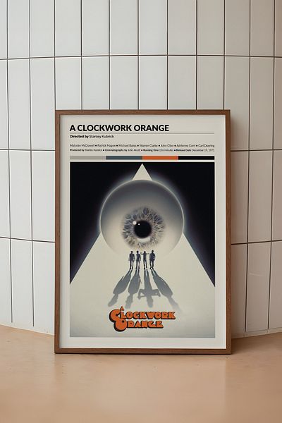 House Gorgeous A Clockwork Orange Movie Design Unframed Poster