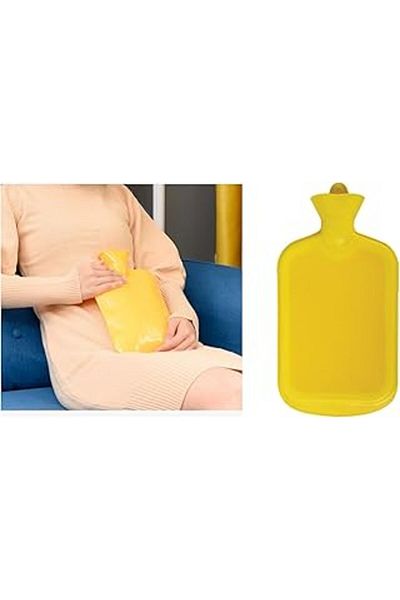 ebadi Bosphorus Homi Hot Water Bag Yellow Colored Rubber Thermofor 26X15Cm 1 Liter