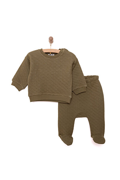 ebebek Hello Baby HelloBaby Yenidoğan Kapitone Sweatshirt-Patikli Alt 2li Tak...