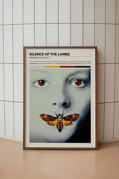 House Gorgeous Silence of the Lambs Movie Design Frameless Poster