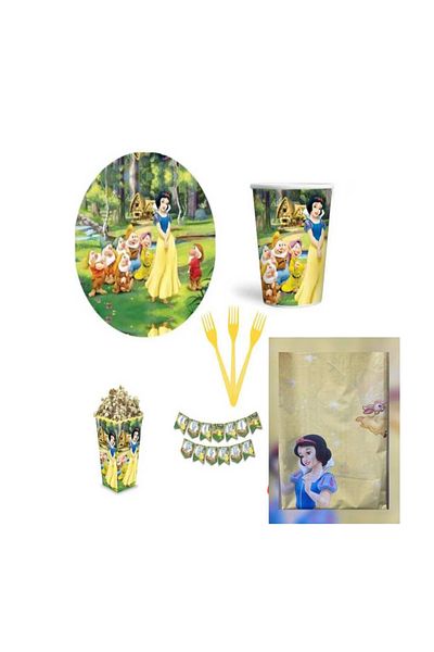 CANSIN Cotton Princess Birthday Set for 8 Persons