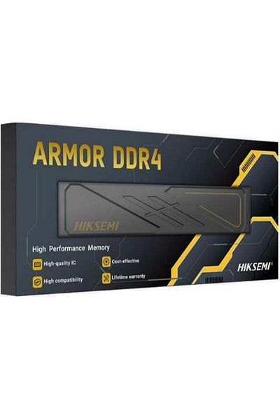 Hiksemi ذاكرة الوصول العشوائي للألعاب Armor Black سعة 16 جيجابايت DDR4 بسرعة 3600 ميجا هرتز