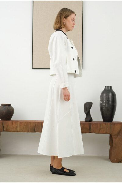 HEQA Çok Parçalı Çan Etek Ekru