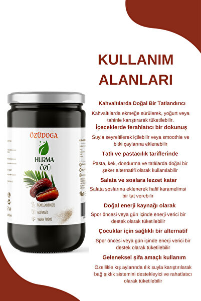 Özüdoğa %100 Doğal Hurma Özü – Katkısız & Yoğun Kıvamlı