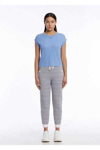 Knitss Πλεκτό μπλουζάκι από οργανικό βαμβάκι