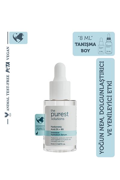 The Purest Solutions Dating Size Intensive Moisturization and Plump Appearance Effective Hyaluronic Acid Skin Care Serum 8 ml