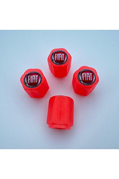 Genel Markalar Fiat / Tofaş Tempra ile Uyumlu Logolu Kırmızı Fosforlu Gece Parlayan Sibop Kapağı