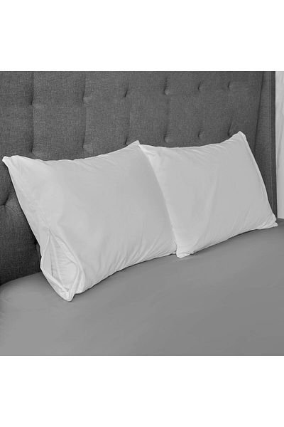 erorex Washable Hot Water Wash Pillow Protector King White 2 Count
