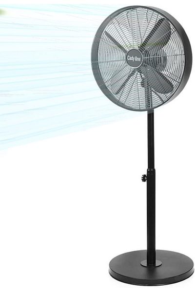 erorex Stand Fan 4 Blades High Performance Black Base Stand Fan Floor Cooling Fan For Home And Outdoor Use