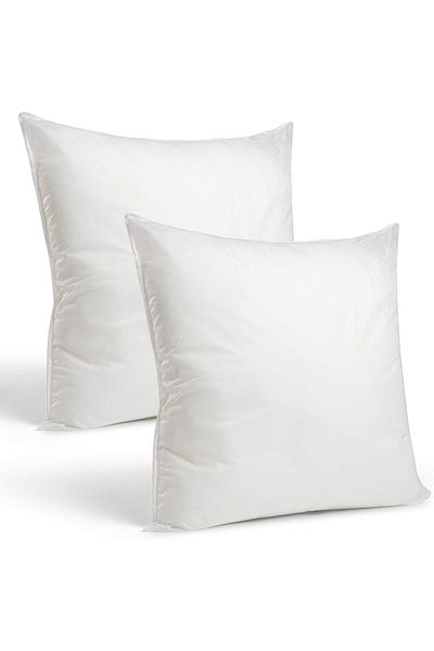 erorex 2 Piece Of Microfibre White Cushion Cushion Filler Square 70X70