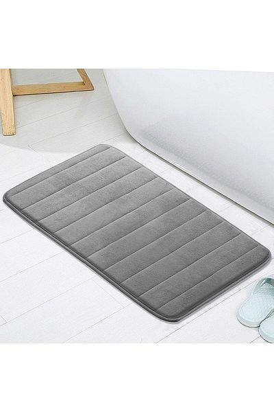 erorex 2 Pack Bathroom Rug Mat 50X80 Cm Memory Foam Bath Mat Non Slip Soft And Comfortable Bath Mat With