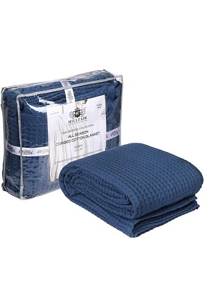 erorex 100 Percent Combed Cotton Blanket–102X108 Inch California King Size Bed Blankets–Warm Soft All