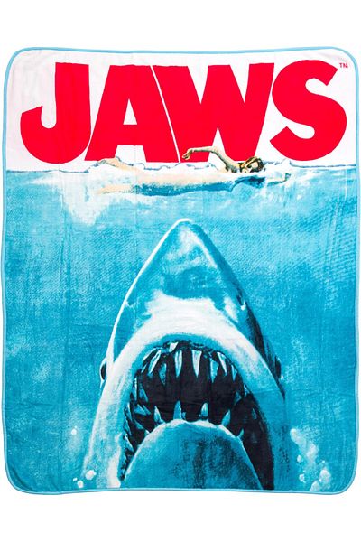 erorex Jaws Movie Poster 45 Inch X 60 Inch Fleece Throw Soft And Cozy Blanket 250 Gsm