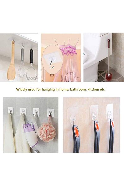 erorex Adhesive Hooks Heavy Duty Wall Hooks Bathroom Towel Shower Hooks Self Adhesive Hanger Heavy Duty
