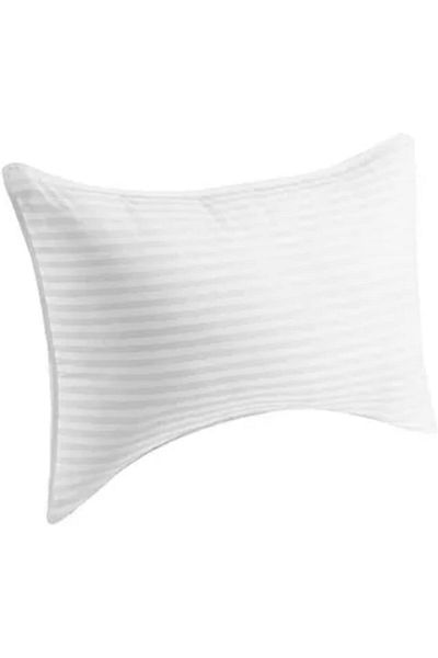 erorex Ultra Soft Microfiber Strip Hotel Pillow For Ultimate Comfort And Support Size 75X50 Cm White