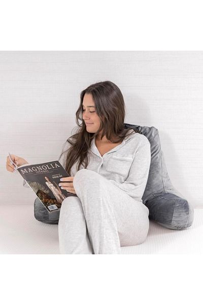 erorex Standard 46Cm Reading Pillow With Shredded Memory Foam Great As Backrest For Books Or Gaming 46Cm X