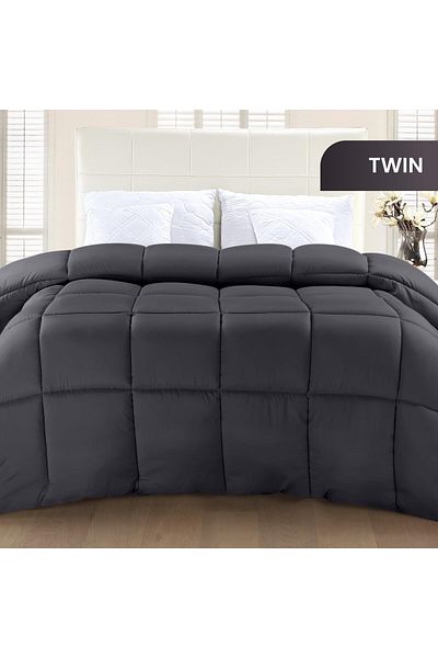 erorex Comforter Duvet Insert Quilted Comforter With Corner Tabs Box Stitched Down Alternative Comforter